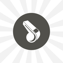 Whistle isolated vector icon. sport design element