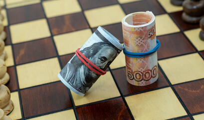 dollars and rubles on the chessboard, the concept of confrontation