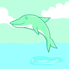Dolphin Cartoon Illustrator