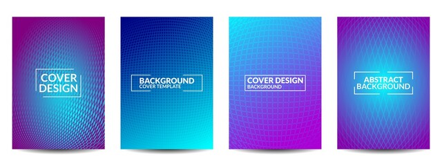 Minimal covers design. Colorful shapes gradients. Future geometric patterns. Vector Illustration