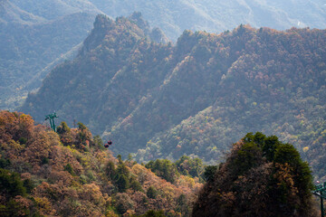 Beautiful landscape of Wudang Mountain at  Wudang Mountain