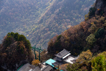 Beautiful landscape of Wudang Mountain at  Wudang Mountain