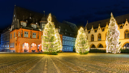 Weihnachlicher Marktplatz in Goslar