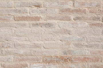 Brick wall with cement, bricklayer new for a backdrop with space for text,  no person