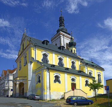 Church of All Saints in Stribro. The mining town Stribro (Silver) is located in the Pilsen Region and there are many important historical monuments, Czech Republic
