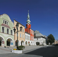 Main square of Svitavy, Czech republic