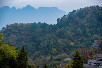 Beautiful landscape of Wudang Mountain. in Wudang Mountain