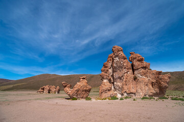 Fototapeta na wymiar A camel rock formation in The Andean HIghlands, Bolivia