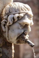 Water fountain dating from 1852 dedicated to Jean-Louis Cavalier, in the charming village of...