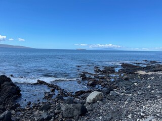Rocky south shore of Maui, Hawaii