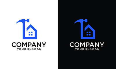 House Repairs Shop Logo Template