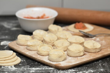 dumplings cooking