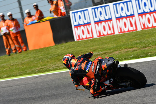 Mugello - Italy, 1 June: French Red Bull Ktm Factory Racing Team rider Johann Zarco in action during 2019 GP of Italy of MotoGP on June 2019 in Italy