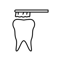 tooth clean icon vector illustration