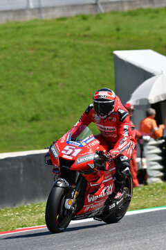 Mugello - Italy, 1 June: italian Ducati Team rider Michele Pirro in action at 2019 GP of Italy of MotoGP on June 2019 in Italy