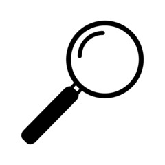 magnifying glass line icon, outline vector sign.