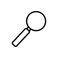 magnifying glass line icon, outline vector sign.