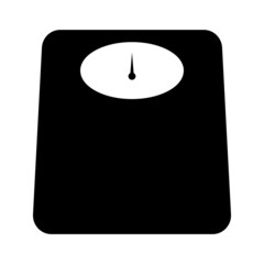 The Floor Scales, balance, weigher, weighing-machine icon, illustration