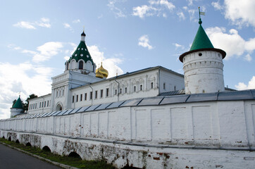 View of Ipatievsky male monastery in Kostroma Russia