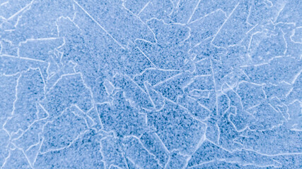 cracks in frozen lake