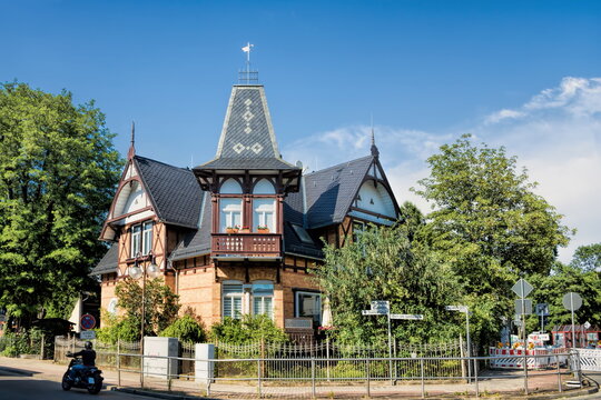 schkeuditz, deutschland - historisches fachwerkhaus
