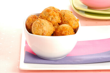 Bolinho de peixe Sardinha croquete