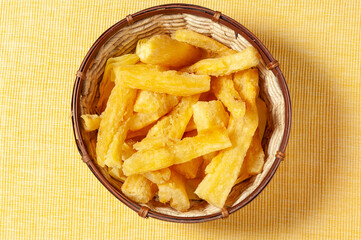 Cane seca com abóbora