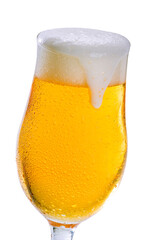 Copo de cerveja com espuma