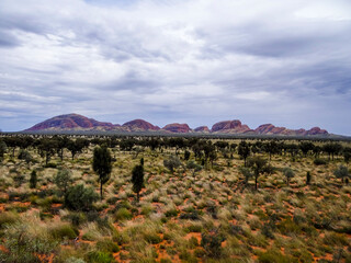 Panorama ofMountain whit dramatic sky