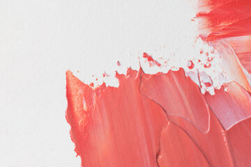 Pink and orange mixed paint