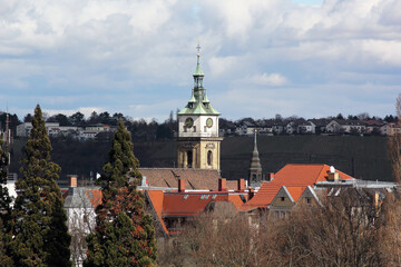 view of the town