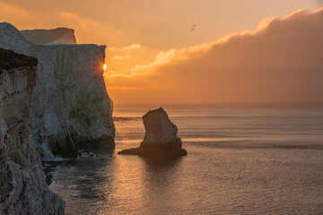 Sunrise at Splash Point Seaford Head East Sussex south east England