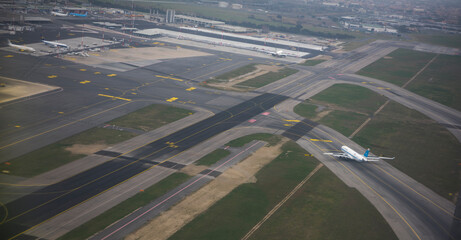   Fiumicino Airport. Made preparation for flight