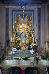 Statua lignea dell'Immacolata Concezione, chiesa di San Giovanni Evangelista, Guidonia Montecelio. 