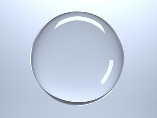 Crystal or glass transparent ball