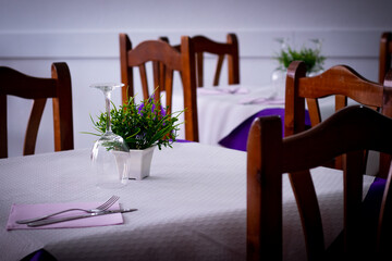Comedor de un restaurante familiar.