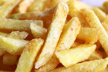 French fries in White bowl.