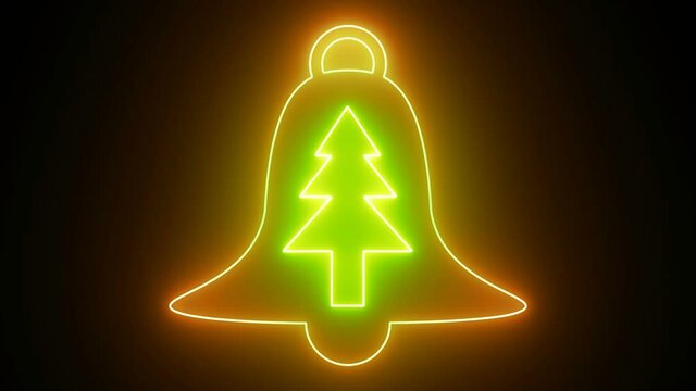 Campana di luce con albero di Natale all'interno.