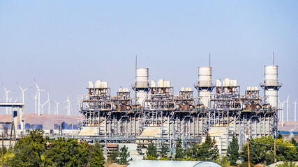 Natural Gas-Fired, Combined-Cycle Power Plant equipped with emissions control technology; Wind...