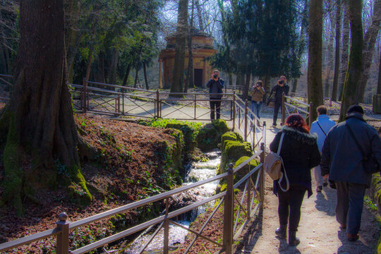 Picture in the real villas of Monza, Italy