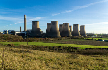 Fototapeta na wymiar Major UK power station background