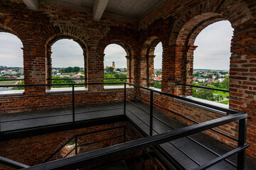 Ruins of the palace in the town of Tworków, Poland.