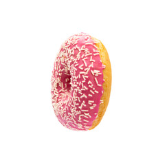 Donut isolated on a white background.