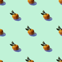 seamless pattern with oranges