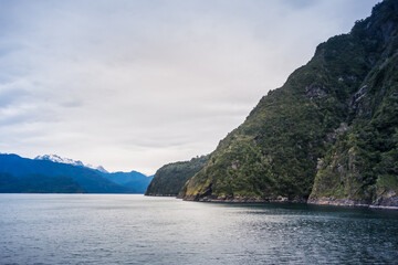 Caleta Gonzalo by the Pumalin National Park landscape at Patagonia - Chile.