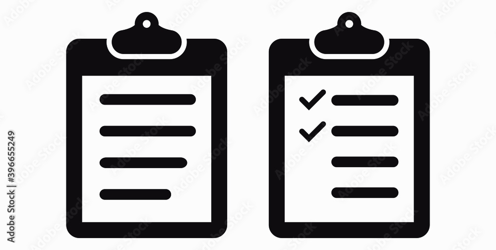 Poster list. case numbering. notes. control list. clipboard icon vector flat design.