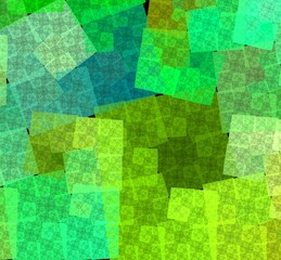 Computer generated fractal pattern and shape