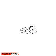 Icon vector graphic of Carrot