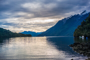 Caleta Gonzalo by the Pumalin National Park landscape at Patagonia - Chile.