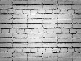 Old white grey brick wall texture grunge background. 